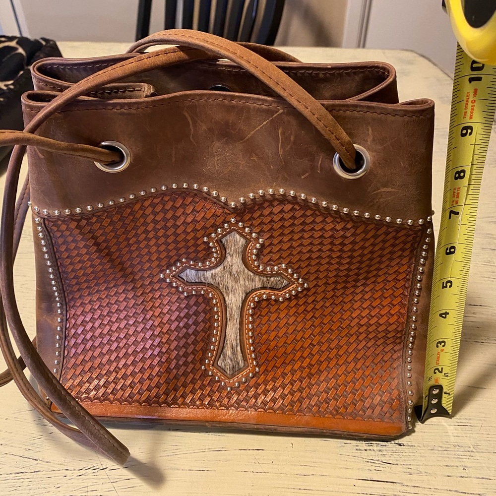 Leather western purse